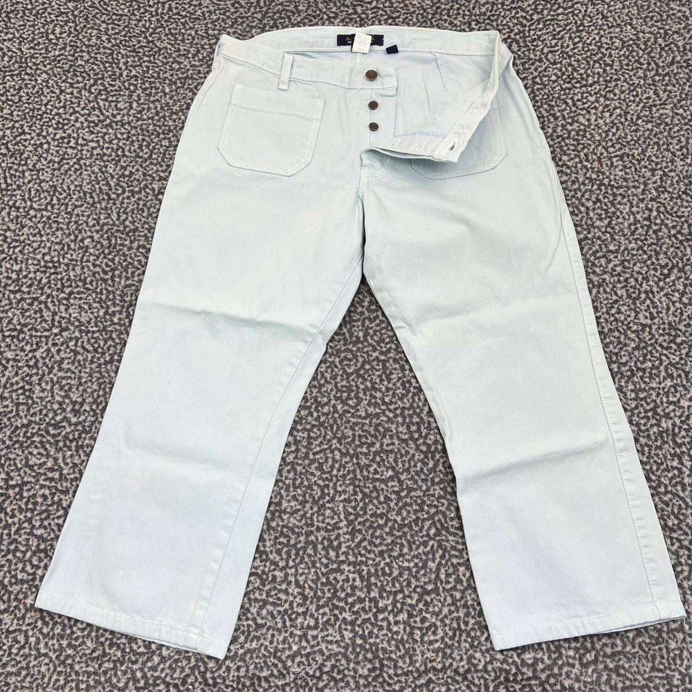 Vintage Abercrombie & Fitch Jeans Women 10 Blue Capri Denim Pants 34x23